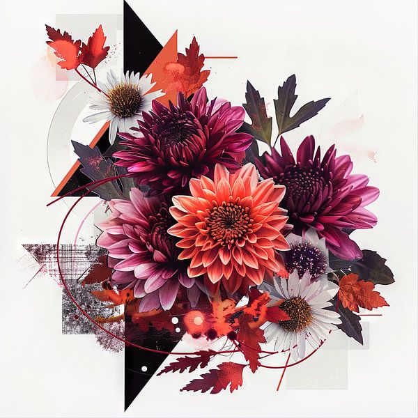 Chrysanten van Poster Art Shop