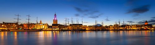 Stadsfront van de Hanzestad Kampen aan de IJssel