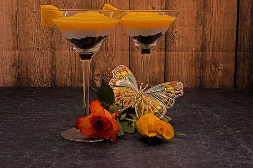 Ananas Yoghurt Dessert in een Glas