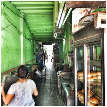 Een steegje in Bangkok