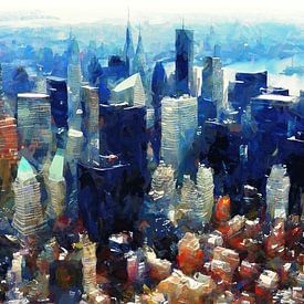 Abstract Manhattan by Studio Mirabelle