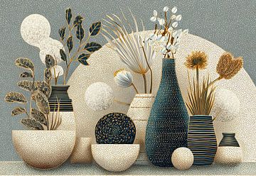 Vases à fleurs | Présentoir de vases à fleurs élégants