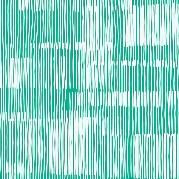 Emerald Green and Ivory by Mad Dog Art