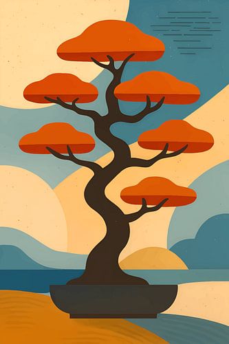 Bonsai boom illustratie.
