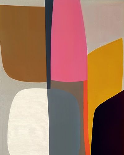 Formes abstraites et modernes colorées