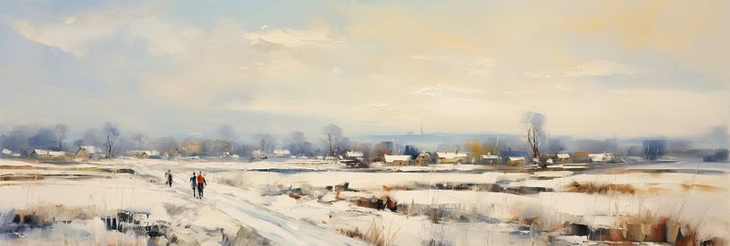 Vue d'hiver par Peintures accrocheuses