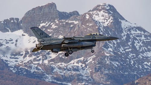 Landung einer Aviano Viper der U.S. Air Force.