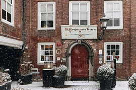 The Campveersche Tooren in the snow by Percy's fotografie