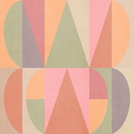 Colorful Abstract Geometric 5 sur Georgia Chagas