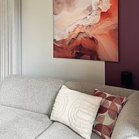 Klantfoto: Modern abstract in aardetinten van Studio Allee, als ArtFrame