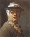 Selbstporträt mit Brille, Jean Siméon Chardin von Meisterhafte Meister Miniaturansicht