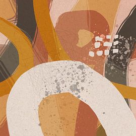 Pastel Expressions: Abstract Minimalist Art no. 7 by Dina Dankers