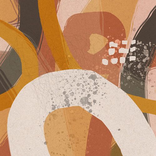 Pastel Expressions: Abstracte Minimalistische Kunst nr. 7