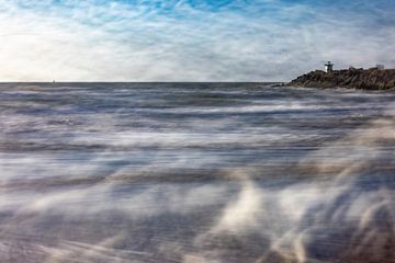 Vue panoramique de la mer du Nord près de Scheveningen sur Rob IJsselstein