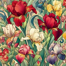 Irisblüten von Tatjana Korneeva