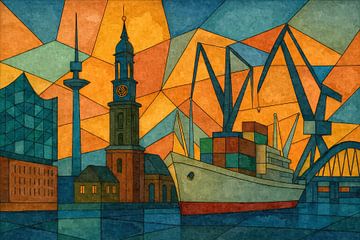 Hamburg's harbour heart by Sabine Wagner