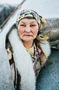 Porträt einer Nenet-Frau in Sibirien von Milene van Arendonk Miniaturansicht