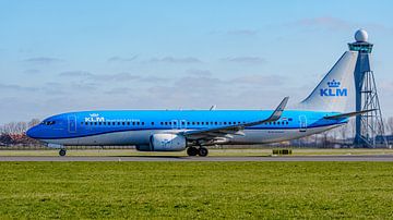 KLM Boeing 737-800 passagiersvliegtuig.