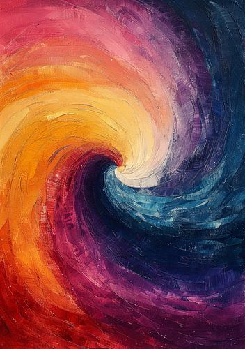 Abstract schilderij Kleurrijk Modern Nr. 6