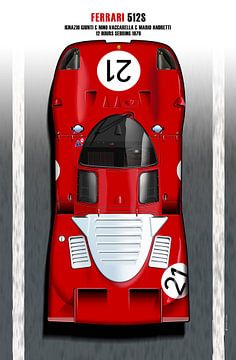 Ferrari 512S, Vaccarella + Andretti van Theodor Decker