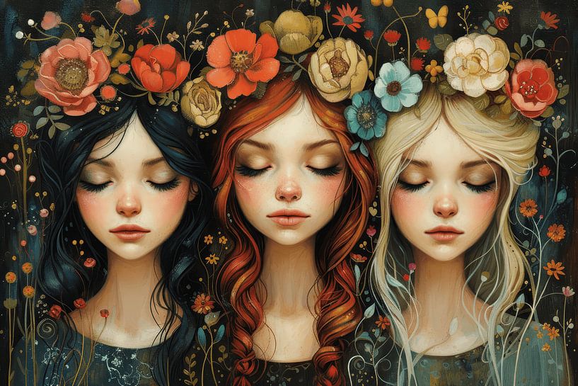 Girls love flowers by Studio Allee