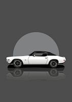 Kunst 1970 Chevrolet Camar Weiß