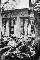 Bestekbak op het terras
