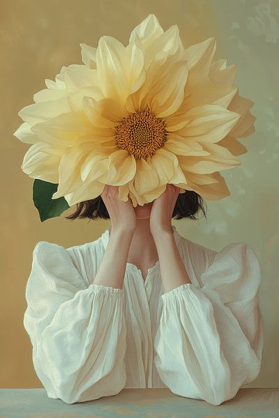 Portrait, Sunflower on your head no.3 by Studio BB