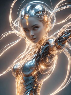 Mechanics robotics woman by Jolique Arte