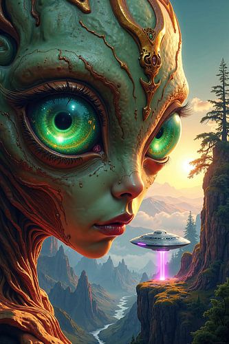 SYLVAELIS – The female alien visits Earth