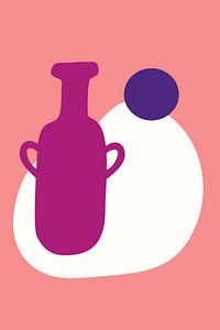 Wein trinken Flasche abstrakte Illustration
