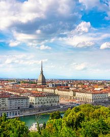 Blick auf Turin vom Monte dei Cappuccini mit der Mole Antonelliana von Stefano Orazzini