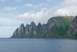 The Devil’s Teeth on Senja in Norway
