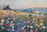Wilde bloemen Vintage Meer Pastel Impressionisme van Niklas Maximilian thumbnail