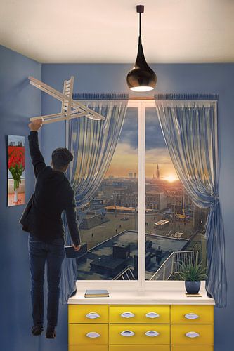 Intrigerende Beeldmanipulatie: 'Tegen de Muur Opvliegen' als Uitdrukking van Menselijke Emoties