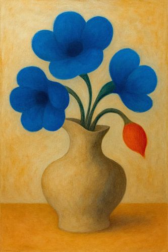 Still Life Clay and Petals van Moonheart Artworks