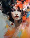 Colourful modern and abstract portrait by Studio Allee thumbnail