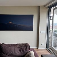 Klantfoto: MontVentoux in het avondlicht van Monki's foto shop, op canvas