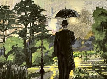 Regenschirm-Mann von Gisela- Art for You