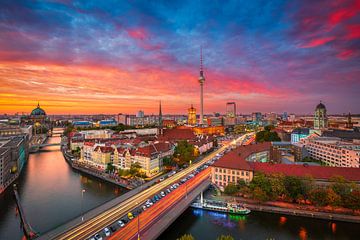 Skyline van Berlijn, Duitsland van Michael Abid