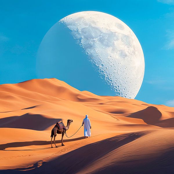 Hike through the sandy desert by Poster Art Shop