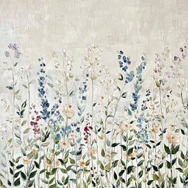 Silence among dancing flowers by Color Square