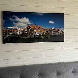 Klantfoto: Panorama van Enkhuizen van Martijn Tilroe, op canvas