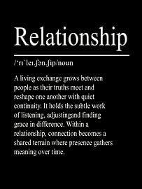 Relationship Definition - Black by WordsThatInspire