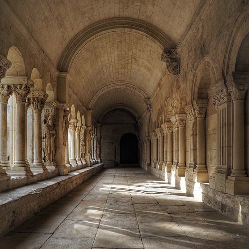 Lumière magique dans un cloître