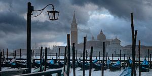 Sombere lucht in Venetië, Italië
