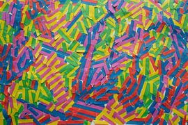 Serpentines gescheurd en opgeplakt van Berthilde van der Leij