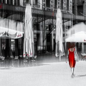 Lady in Red by Ingrid Van Damme fotografie