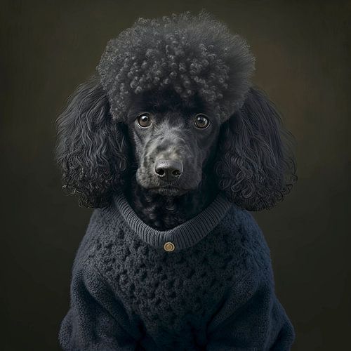 Poedel hondenportret