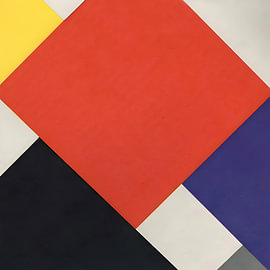 Theo van Doesburg – Counter-Composition V – 1924 – De Stijl Geometric Abstract Art